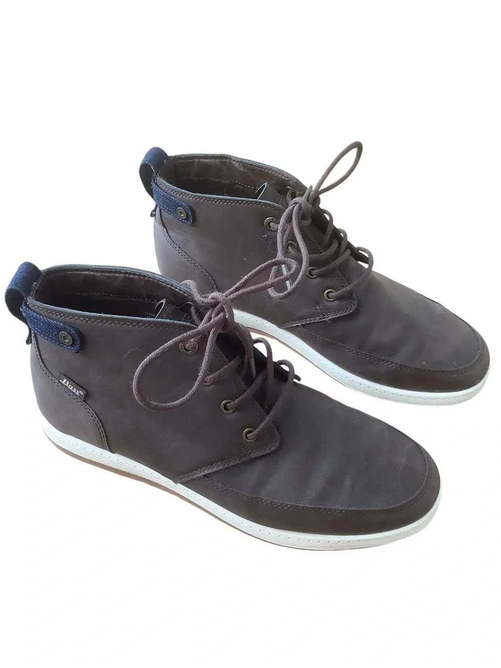 Bass Brown Leather Chukka Boots Sneakers Hybrid Men’s 10.5 Casual Lace Up